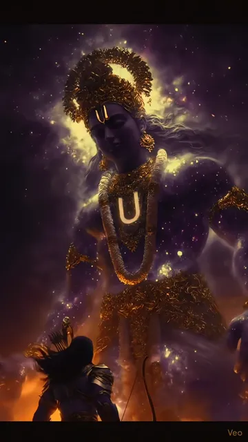 Shiva Cosmic Meditation With Golden Aura And Starry Sky