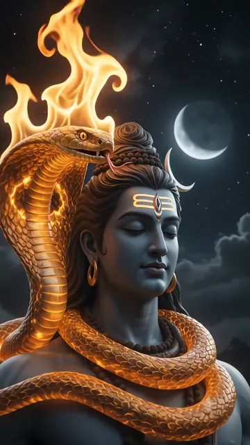Mahadev With Vishal Naag And Powerful Blue Aura