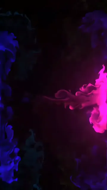 Vibrant Pink And Blue Ink Swirl Abstract Live Wallpaper