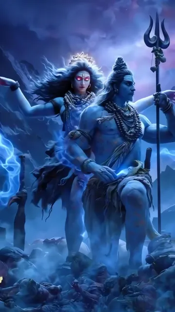 Shiva And Kali Divine Energy Cosmic Balance