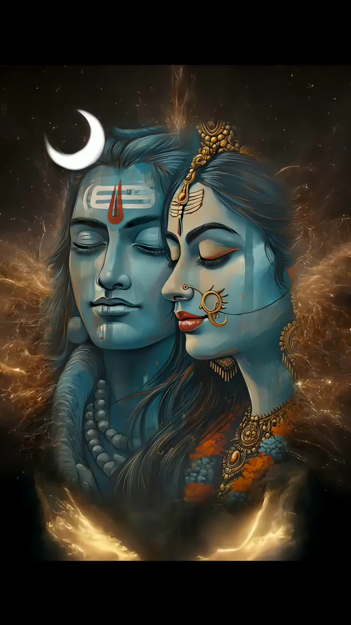 Shiva Parvati Devi Divine Couple Cosmic Aura