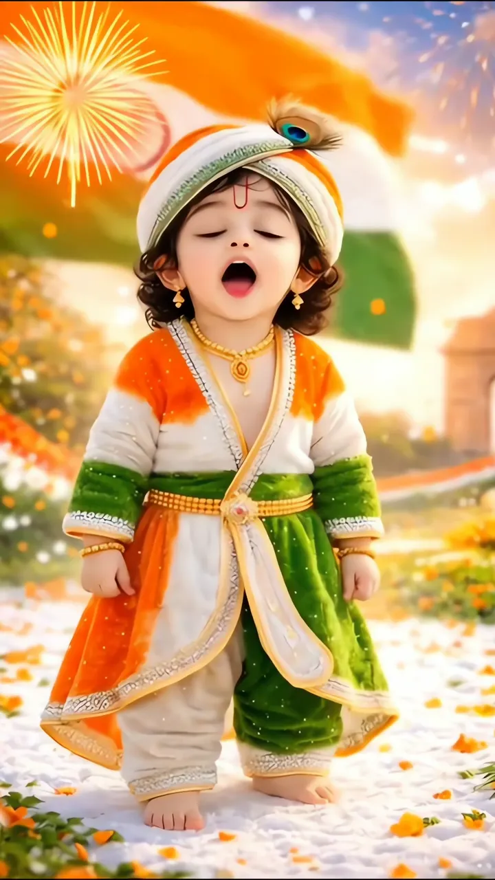 Cute Baby Celebrating Republic Day 2026 In Tiranga Outfit