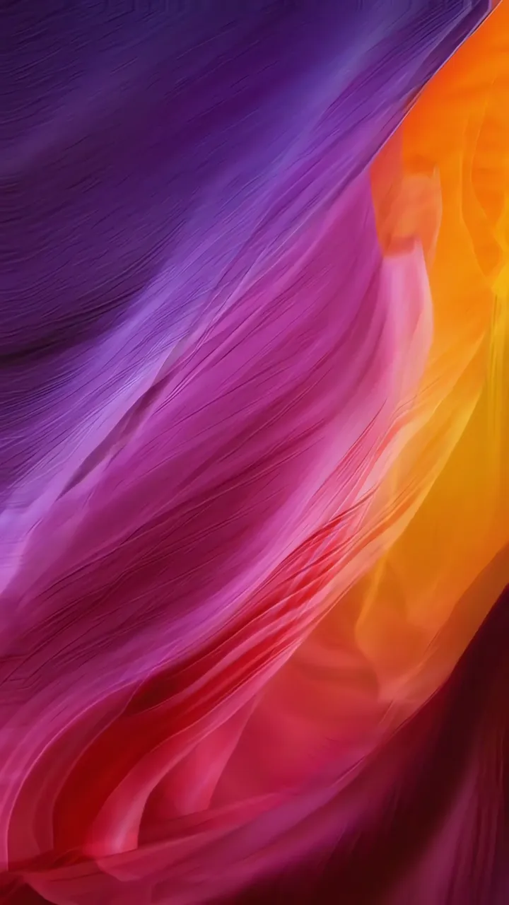Vibrant Abstract Flow With Purple And Orange Gradient