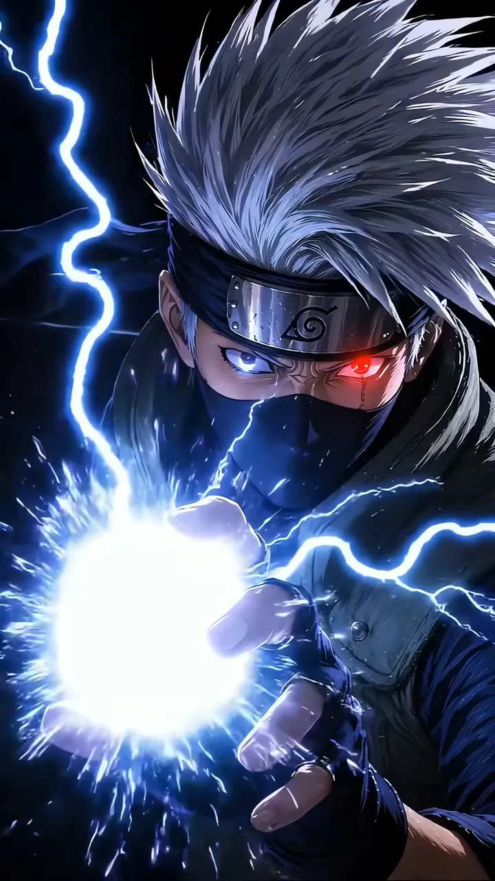 Kakashi Hatake Lightning Rasengan Attack Naruto