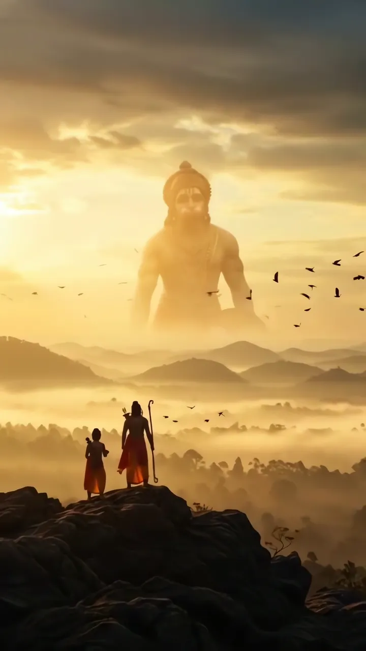 Shiva Meditation With Trishul And Golden Sunrise