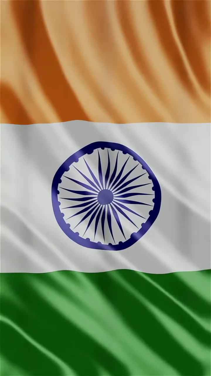 India Flag Waving With Ashoka Chakra Motion Graphics