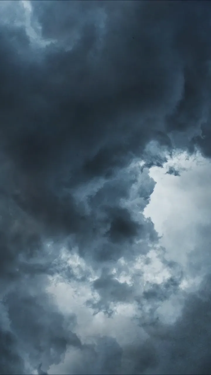 Dark Stormy Sky With Lightning And Rain Sounds For Sleep