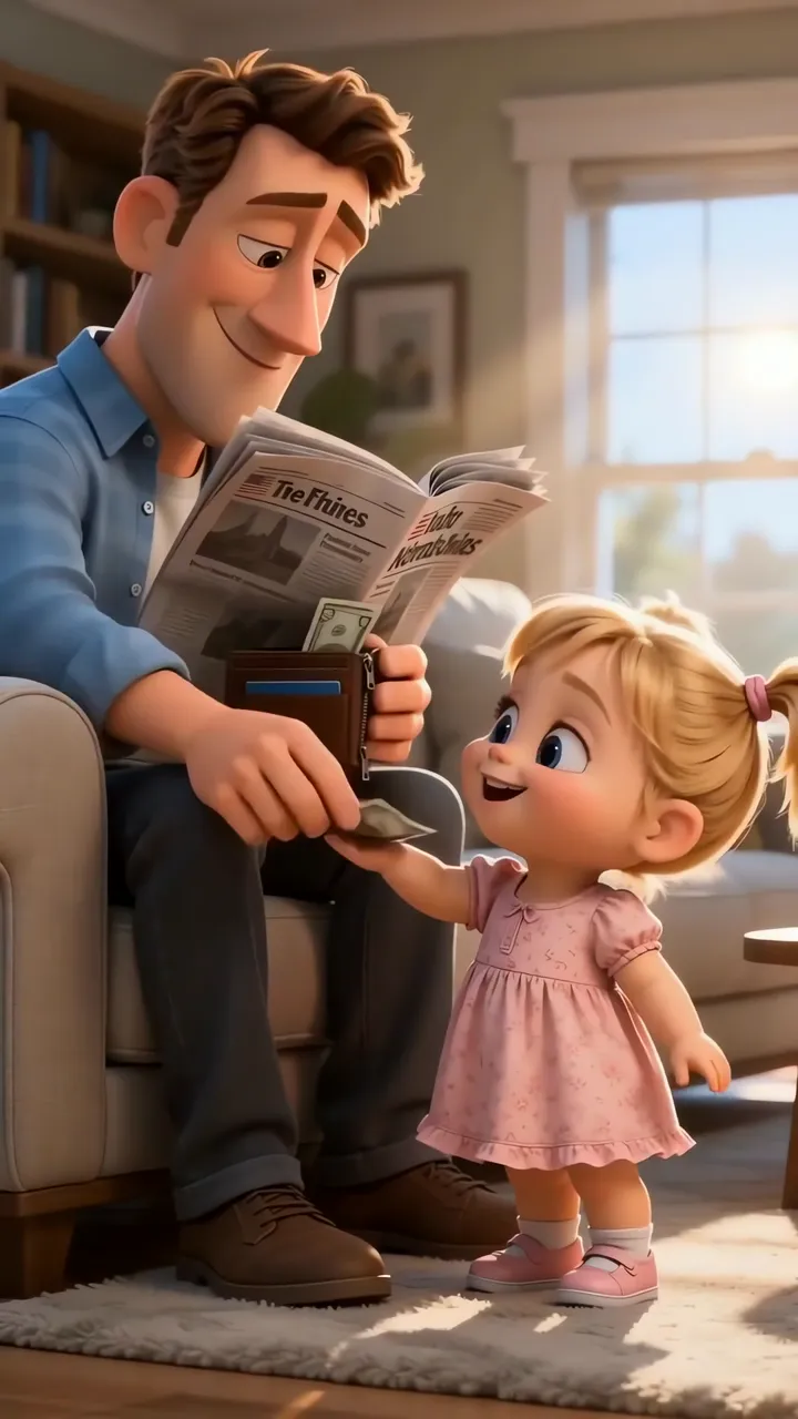 Mr. Incredible And Baby Girl Tender Moment In Living Room