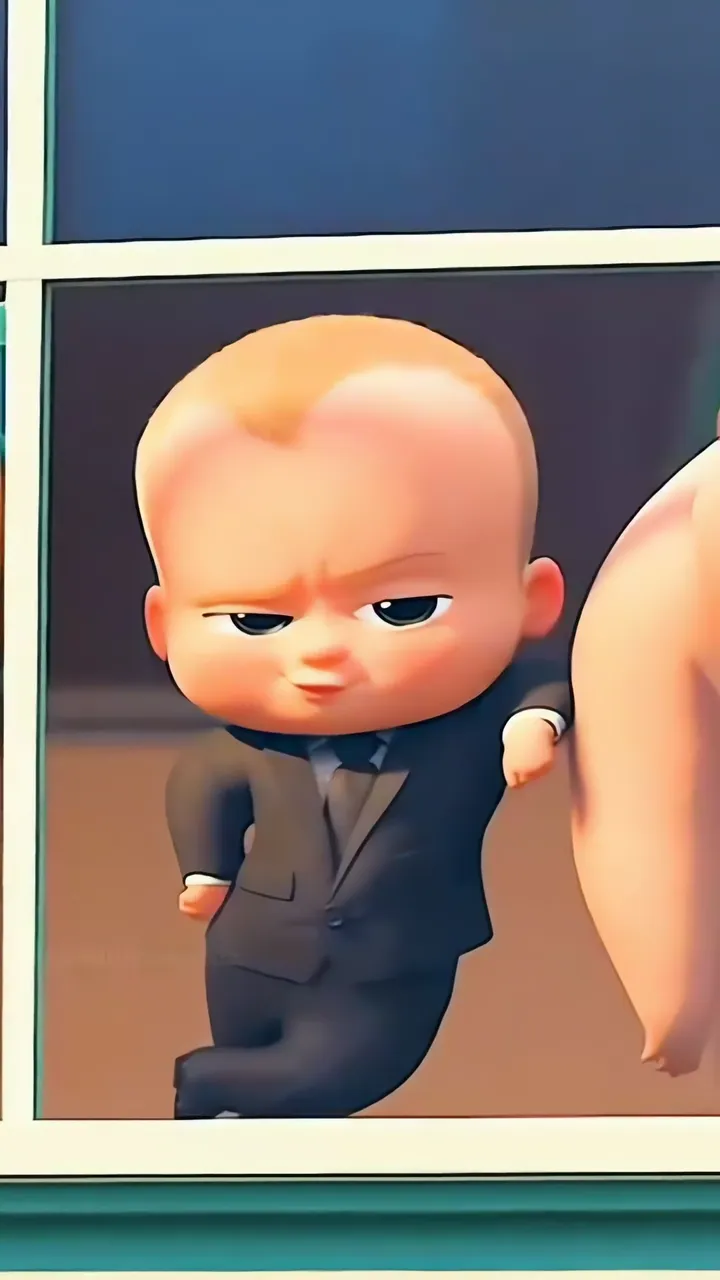 Boss Baby Animated Office Window Scene