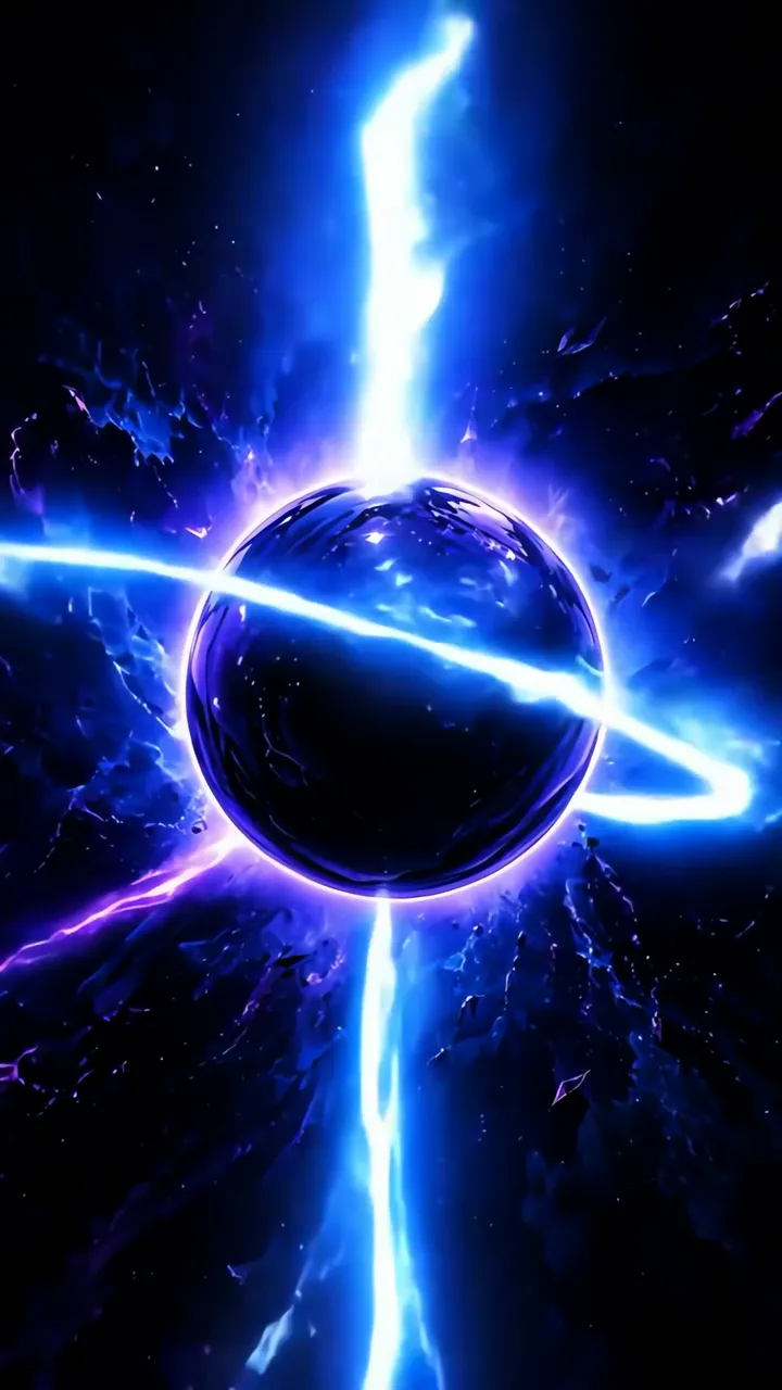 Satoru Gojo Cosmic Blue Energy Sphere Jujutsu Kaisen