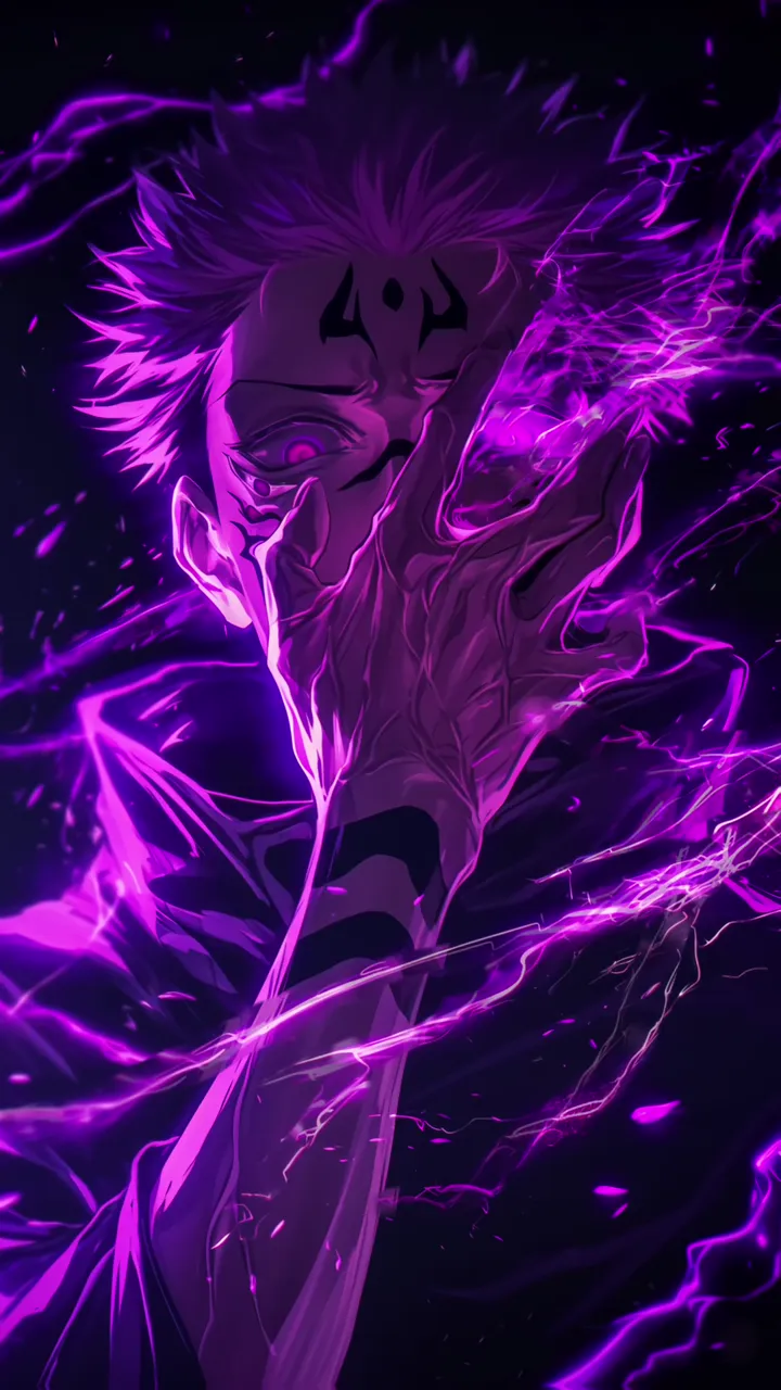 Ryomen Sukuna Dark Red Curse Jujutsu Kaisen