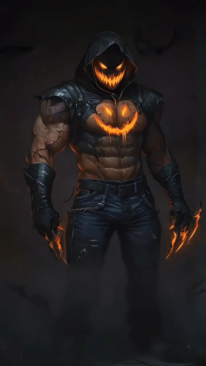 Mr. Jack-o-Lantern Cyberpunk Halloween Horror Live Wallpaper