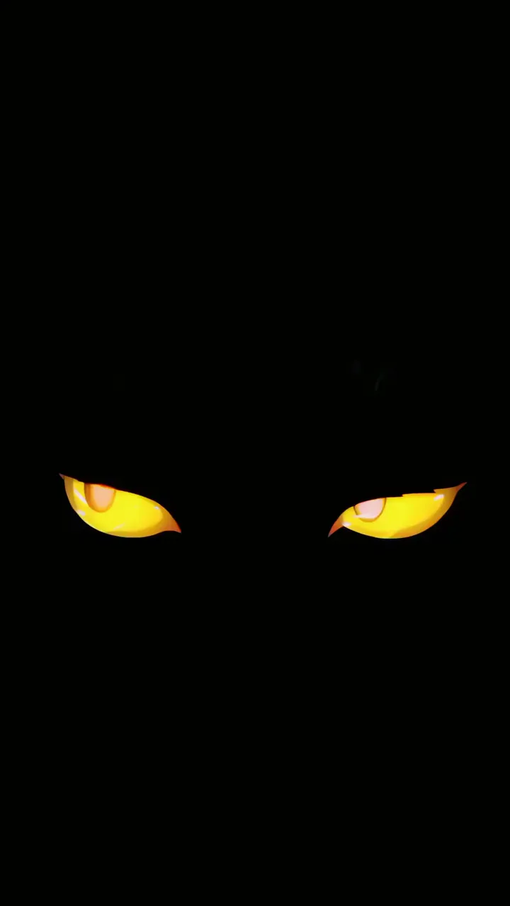 Frightening Yellow Eyes In Dark Horror Scene