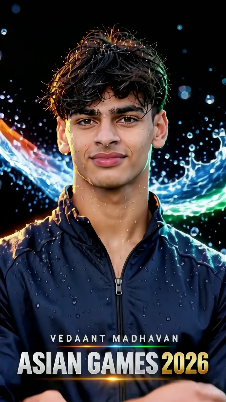 Vedaant Madhavan Asian Games 2026 Water Splash Sports Star