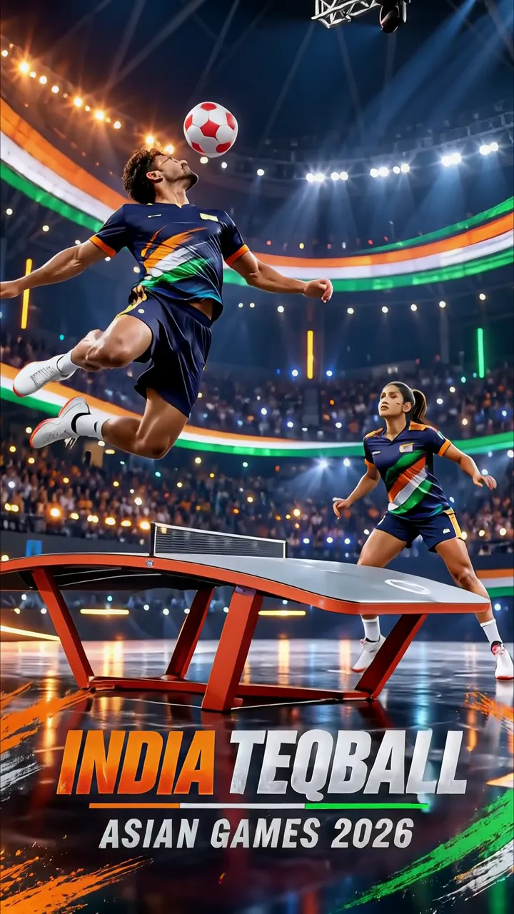 India Teqball Asian Games 2026 Men's Match With National Team