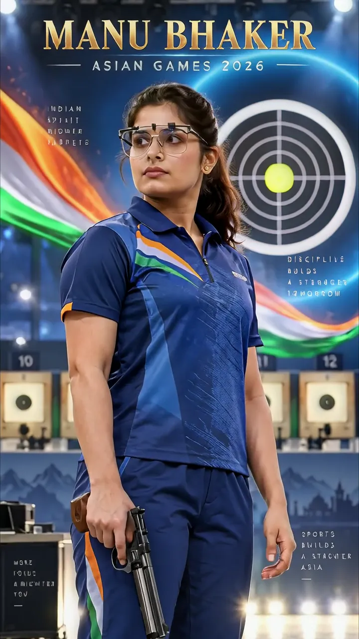 Manu Bhaker Asian Games 2026 Indian Shooting Sports Star