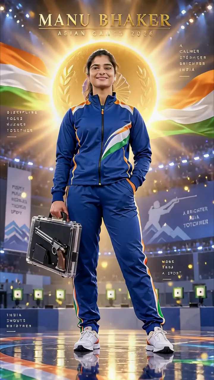 Manu Bhaker Asian Games 2026 Gold Medalist Indian Shooter
