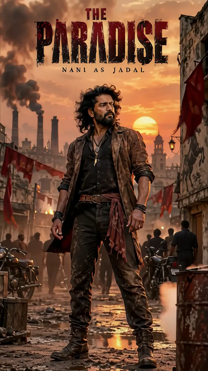 Nani As Jadal The Paradise Movie Poster Live Wallpaper