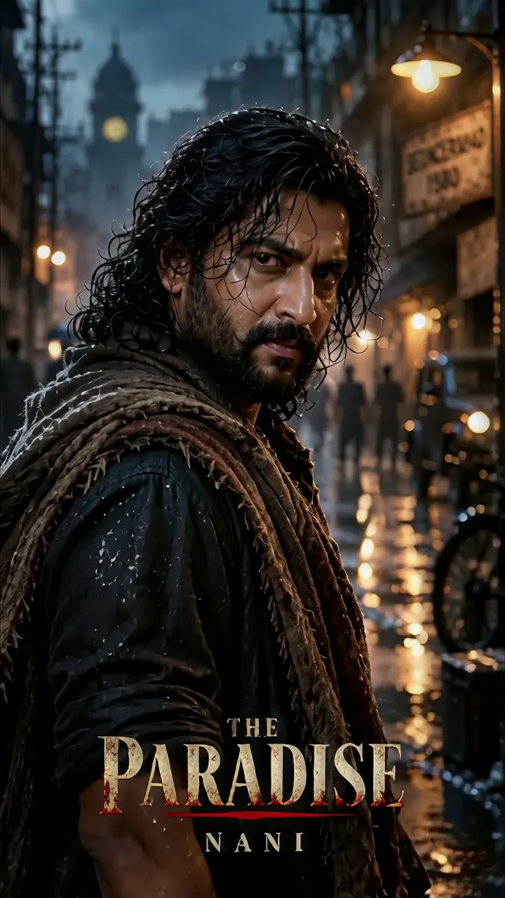 Nani As A Wet Warrior In The Paradise Rainy Street Scene