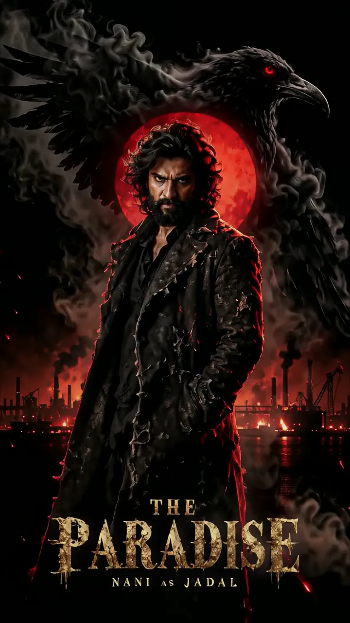 Nani As Jadal Dark Raven With Red Moon Apocalypse Scene