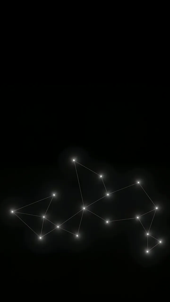 Glowing Constellation Zodiac Sign Animated Background