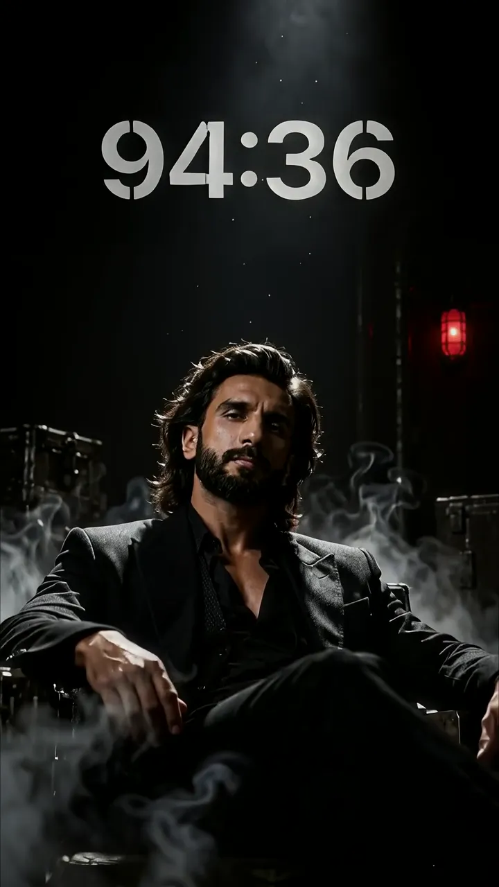 Ranveer Singh Dark Smoky Chair With Clock 94:36