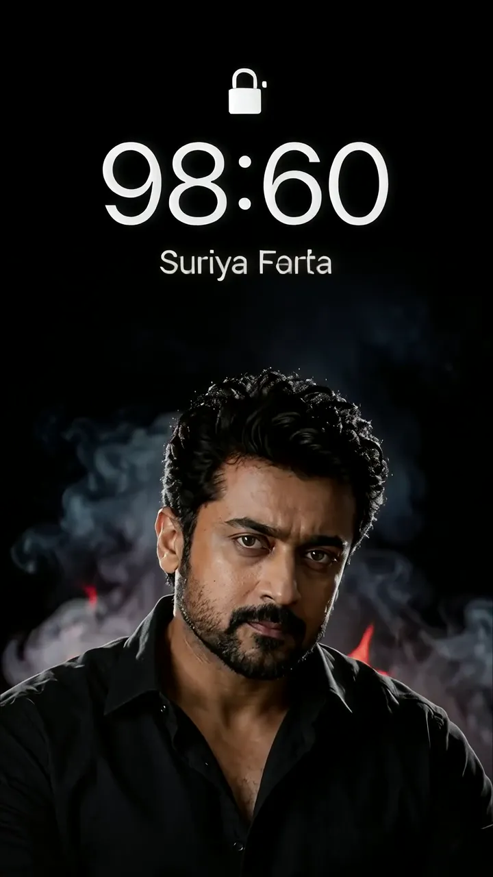 Suriya Farta Dark Smoke Lock Screen Live Wallpaper