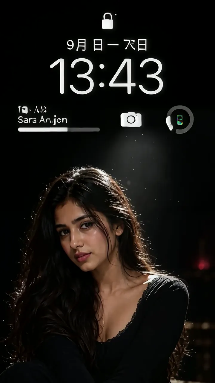 Sara Anjum Mysterious Night Portrait Live Wallpaper