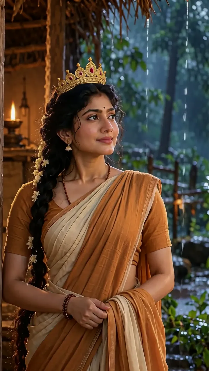 Samantha Akkineni Rainy Forest Queen With Golden Crown
