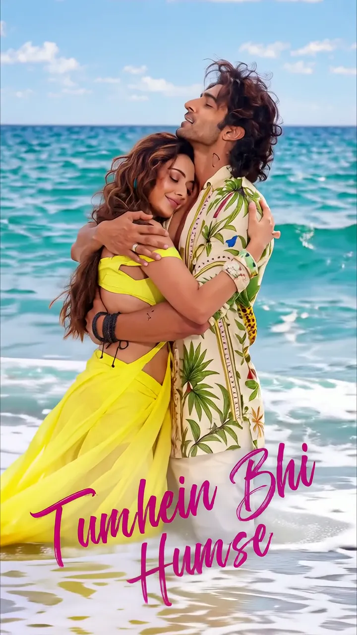 Tumhein Humse Beach Love Scene With Couple In Tropical Ocean