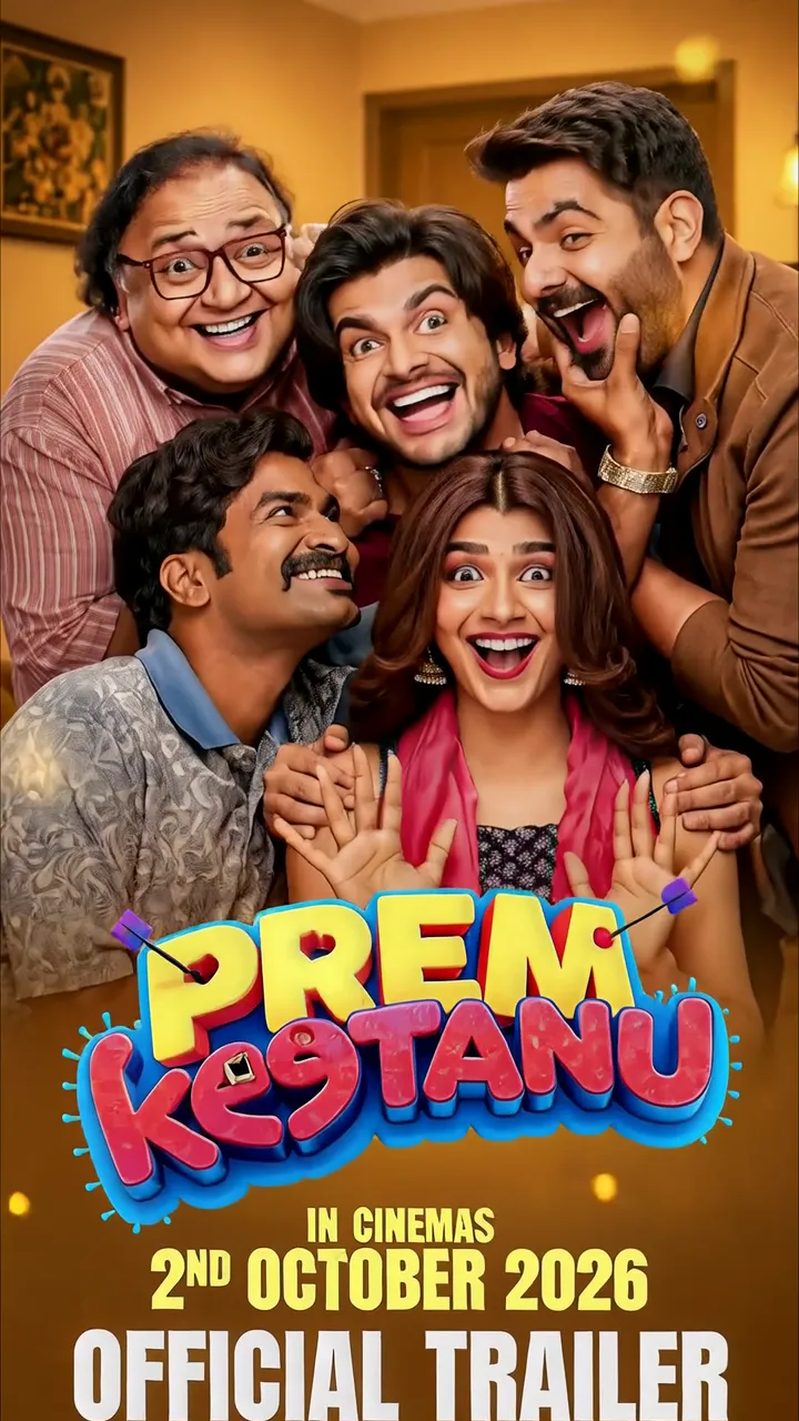 Prem Keetanu Comedy Movie Poster With Five Laughing Actors