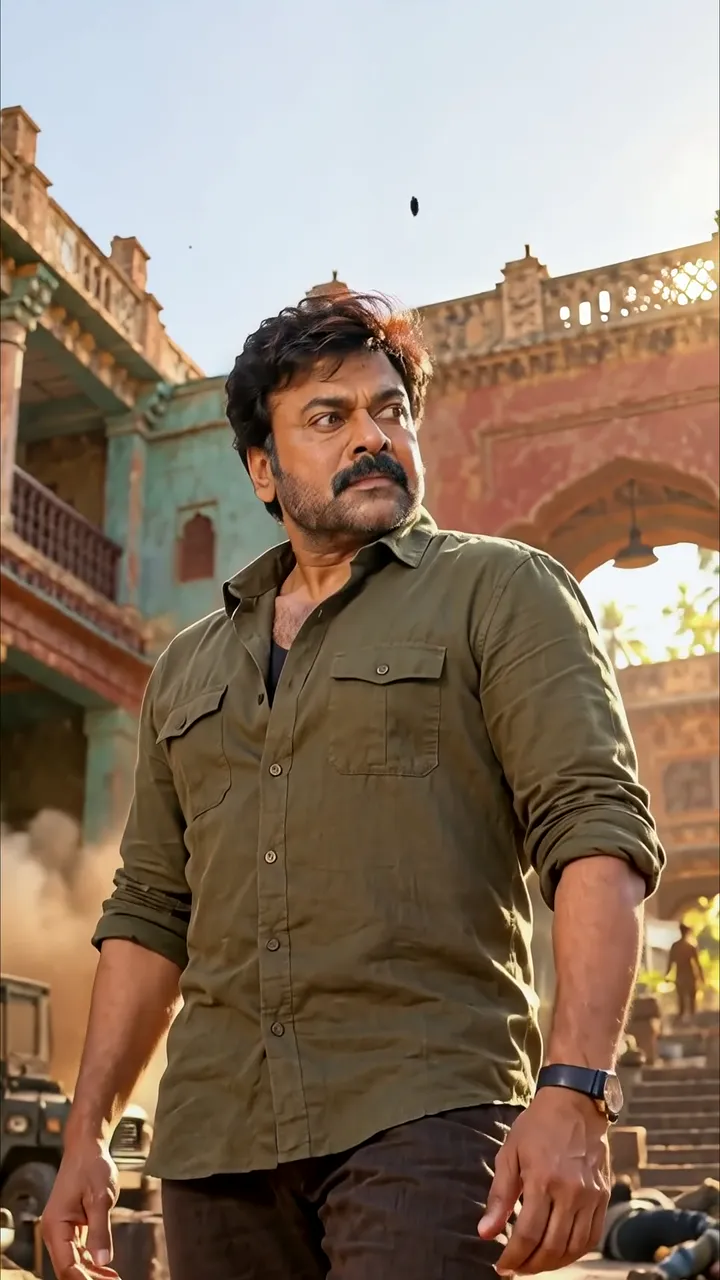 Rajinikanth Intense Action Scene In Vintage Indian Architecture