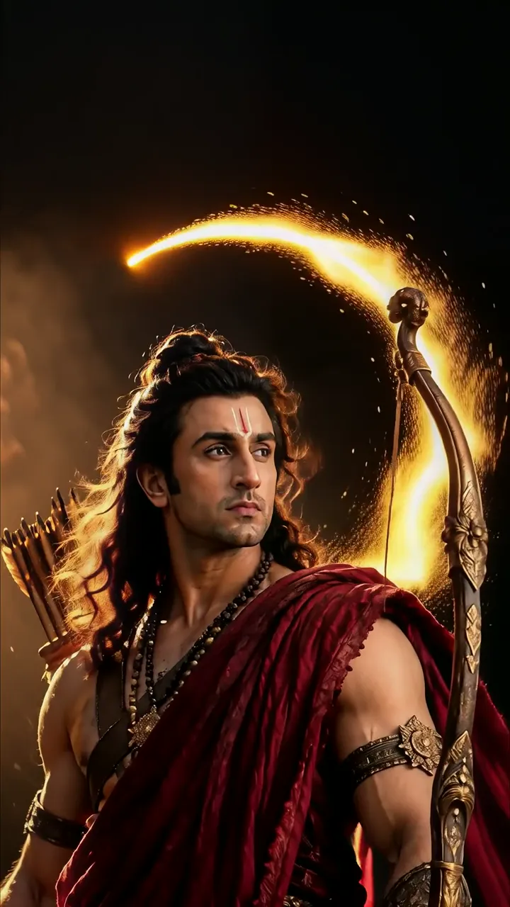 Ranveer Singh As Lord Rama With Divine Bow And Arrow