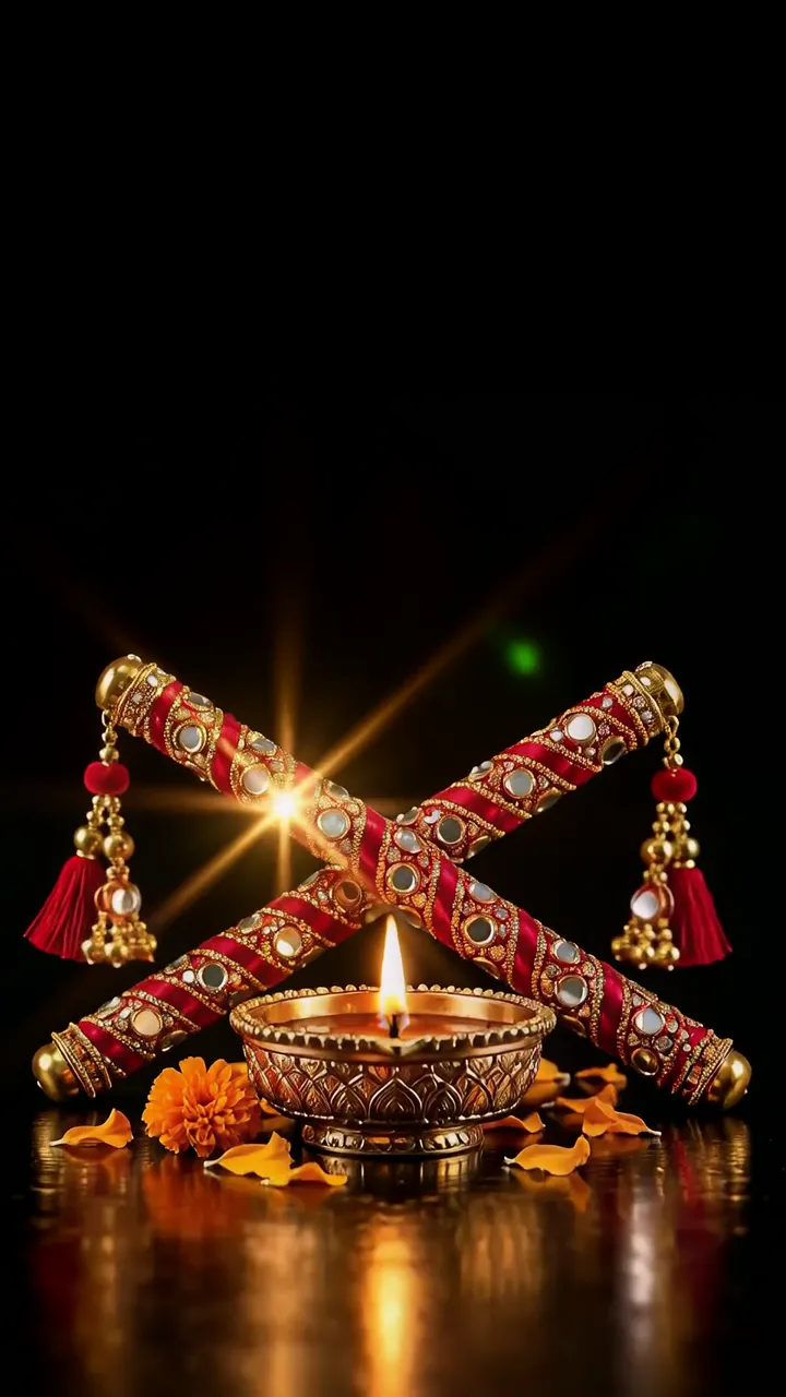 Diwali Festival Celebration With Decorative Diya And Traditional Lamps