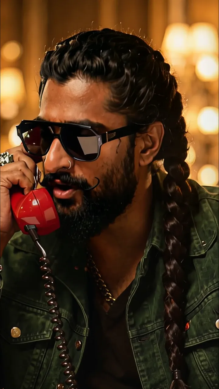 Allu Arjun Stylish Red Phone Call Scene