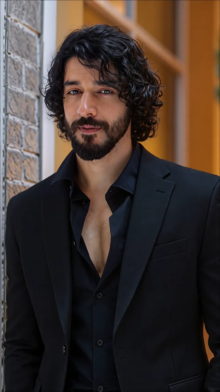 Vikram Vedha Dark Suit With Open Collar Black Jacket