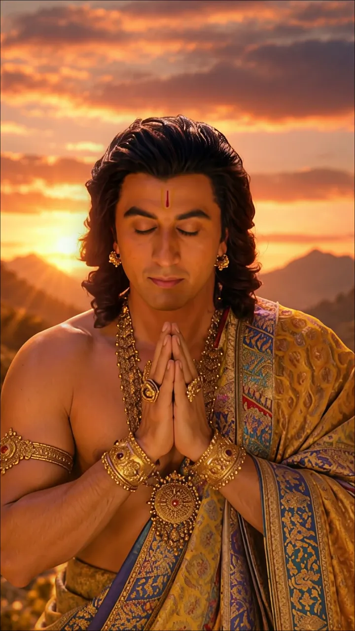 Ranveer Singh As Lord Shiva In Devotional Mountain Sunset