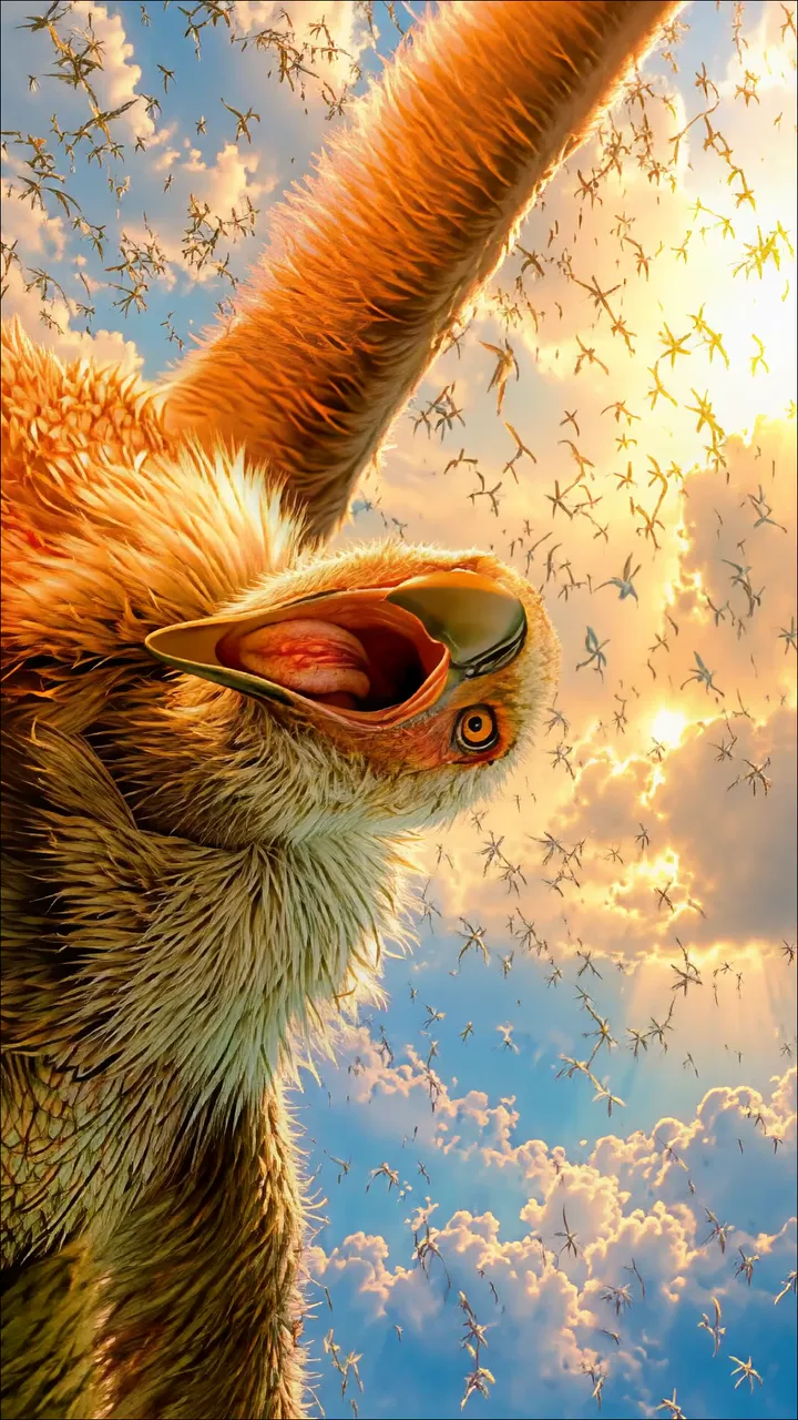 Sacred Ramayana Monkey King Rama Against Golden Sky