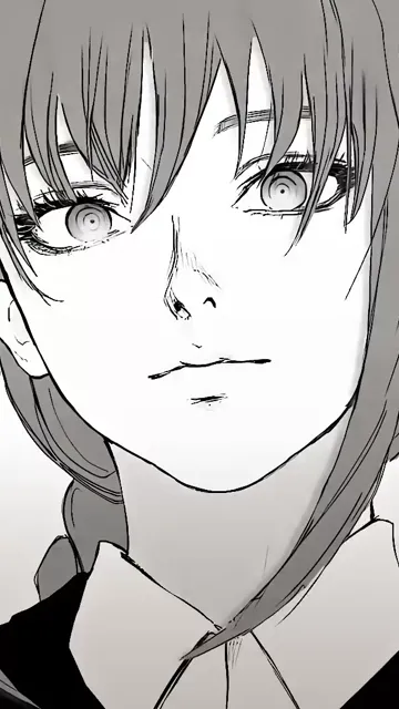 Mysterious Asa Mitaka Black And White Anime Girl