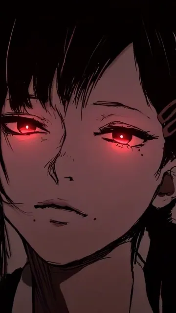 Makima Chainsaw Man Dark Red Eyes Anime Girl